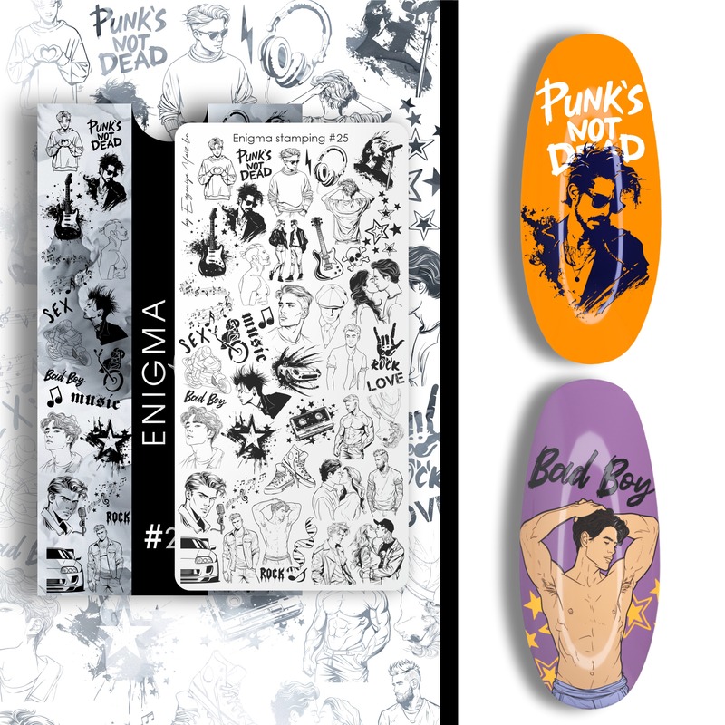 Enigma пластина для стемпинга 025