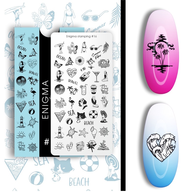 Enigma пластина для стемпинга 016