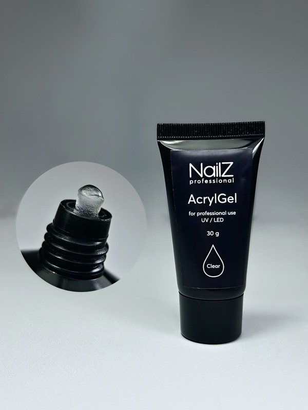 Акригель NailZ Clear, 30 мл