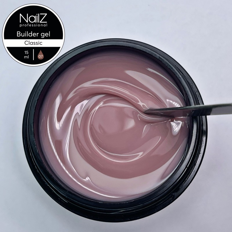 Гель для наращивания NailZ Classic 07, 15 мл