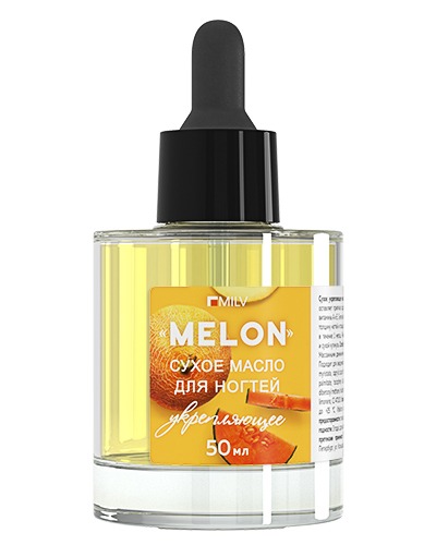 Milv Масло для кутикулы 20005 Сухое укрепляющее "MELON" 50 мл