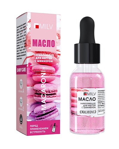 Milv Масло для кутикулы Укрепляющее "MACARONI" 15 ml