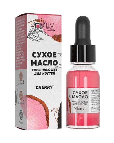 Milv Масло для кутикулы Укрепляющее  "CHERRY" 15ml