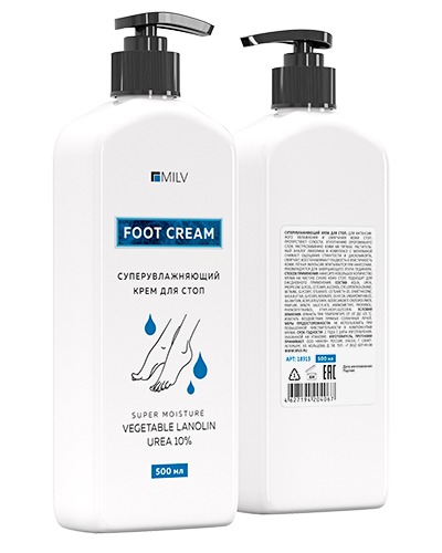 Крем Milv "СуперУвлажняющий" для стоп 500мл