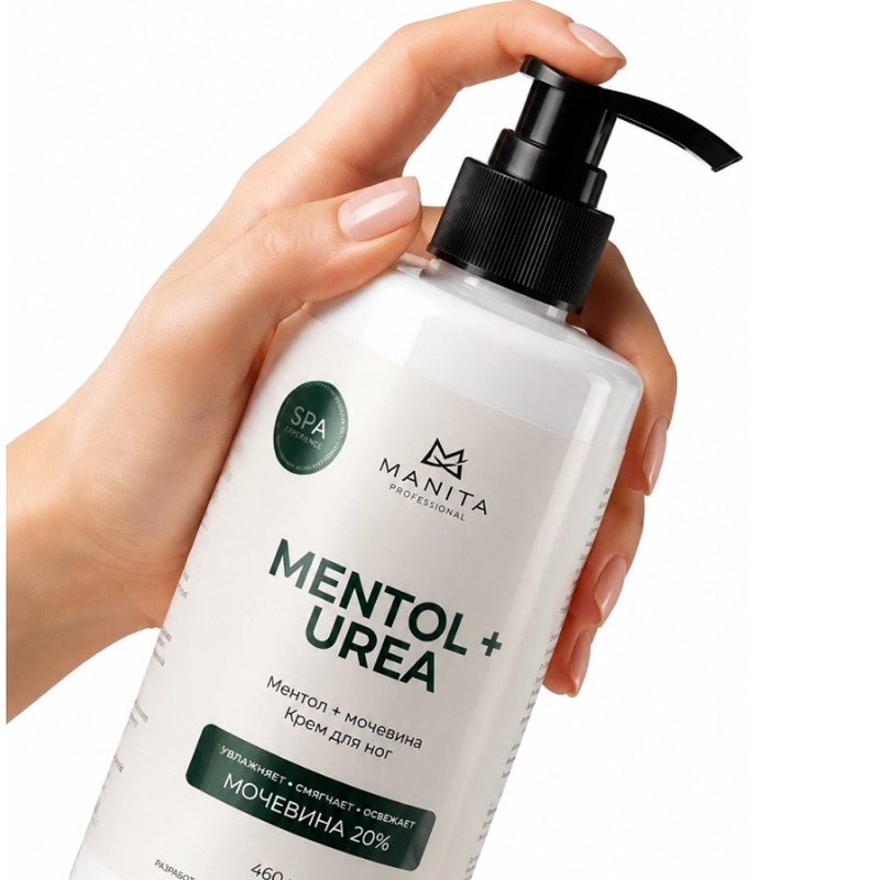 MANITA Крем для ног MENTOL + UREA 460 мл