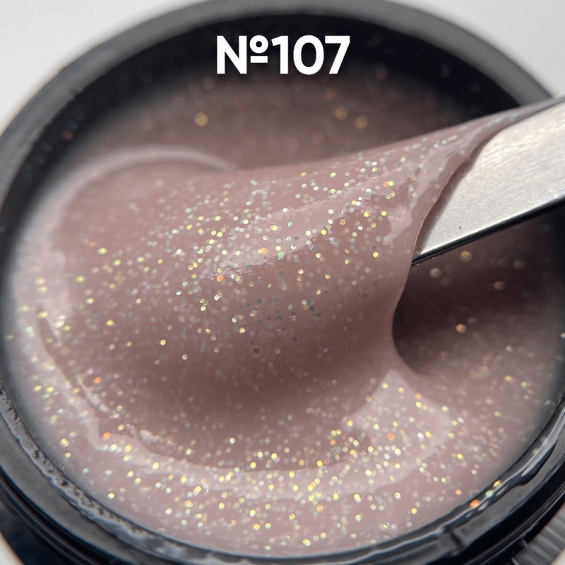 ОПЦИЯ Гель Моделирующий камуфлирующий с блёстками №107 (15 мл)