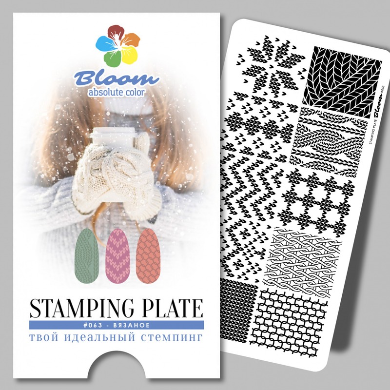 Пластина Bloom для стемпинга 063