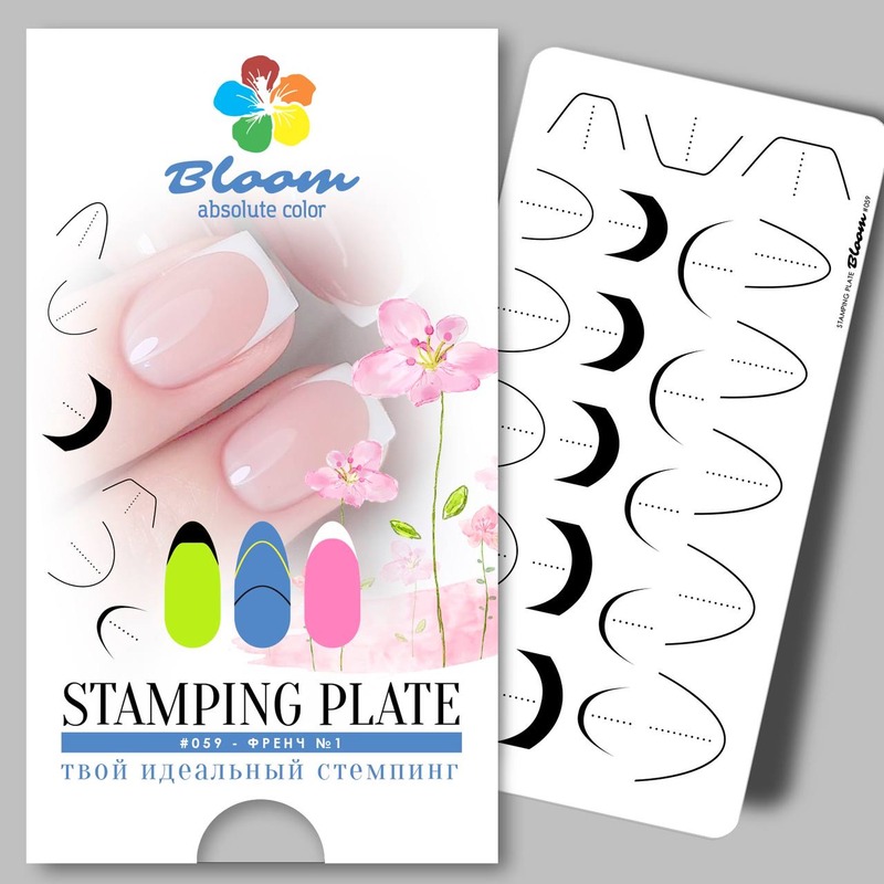 Bloom пластина для стемпинга №059