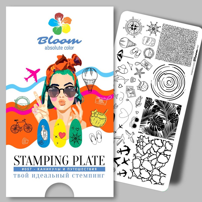 Bloom пластина для стемпинга №057