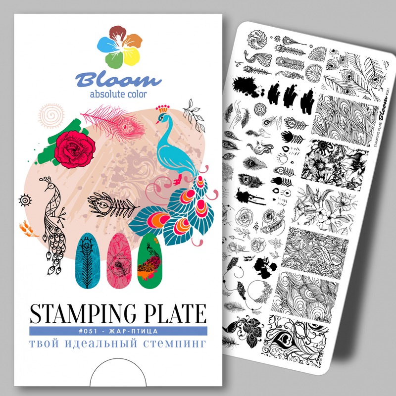 Bloom пластина для стемпинга №051