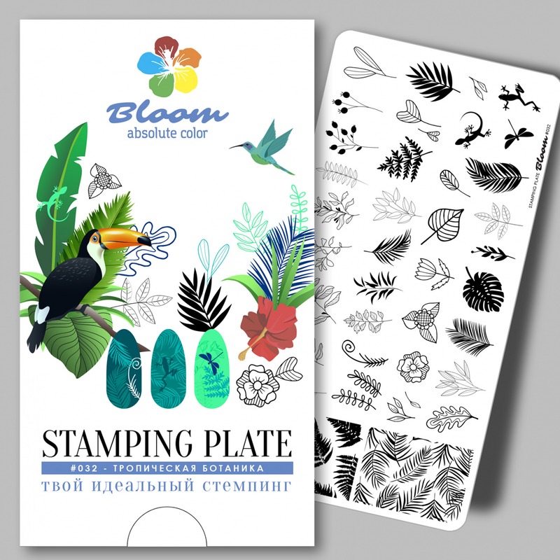 Bloom пластина для стемпинга №032