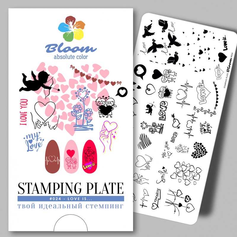 Bloom пластина для стемпинга №024