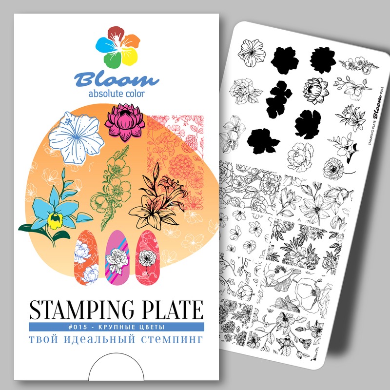 Bloom пластина для стемпинга №015
