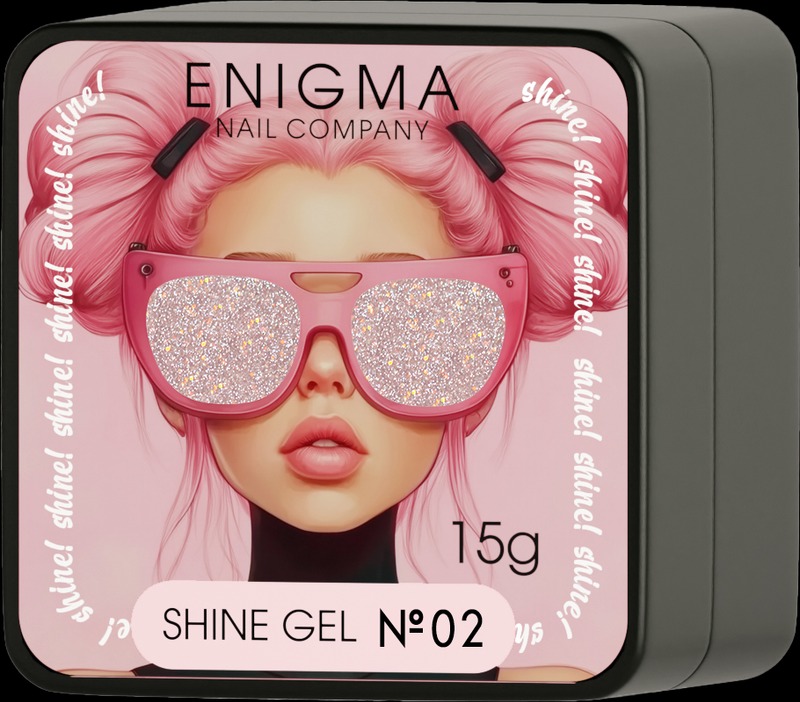 Гель для наращивания ENIGMA Shine gel 02 15g.