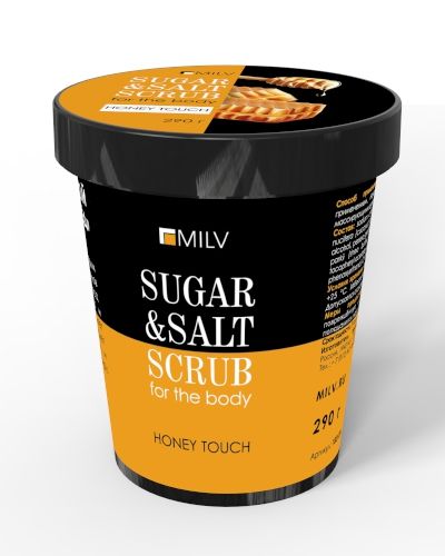 Скраб Milv Сахарно-солевой для тела «Мёд» 290 г