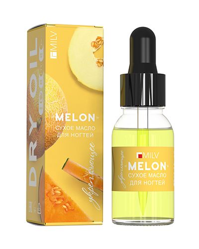 Масло для кутикулы Milv Сухое укрепляющее «Melon» 15 мл